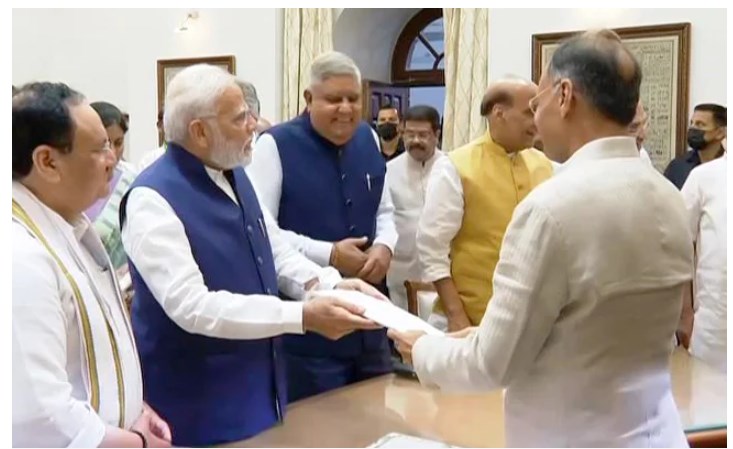 VP Election 2022: NDA candidate Jagdeep Dhankhar files nomination in PM Modi's presence